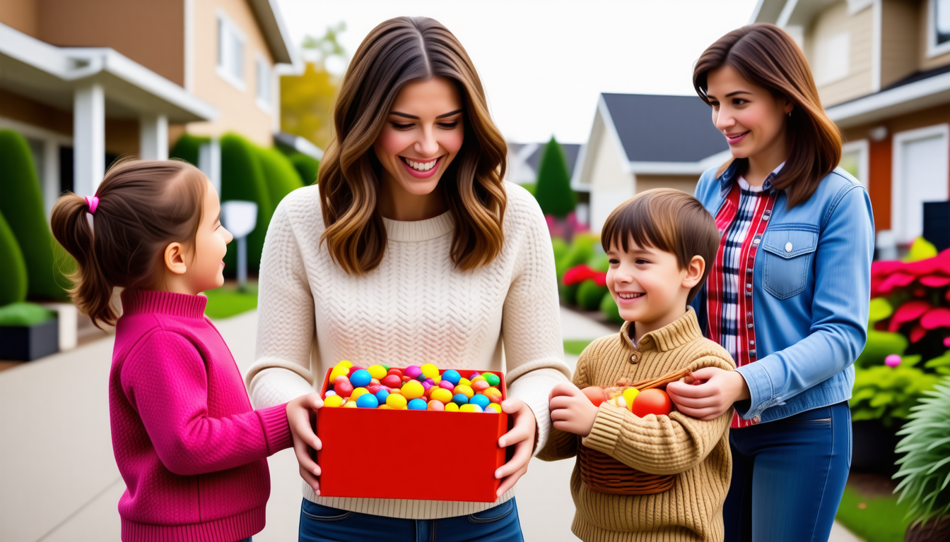 a mother prioritizes her children's love for candy over healthier options, firmly rejecting her neighbor's offer of fruit in favor of sweet treats after the holiday season has ended. explore the dynamics of parenting choices and the balance between indulgence and nutrition.